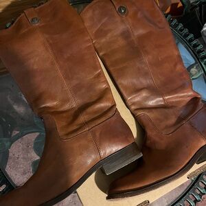 Frye genuine leather boots, size 8